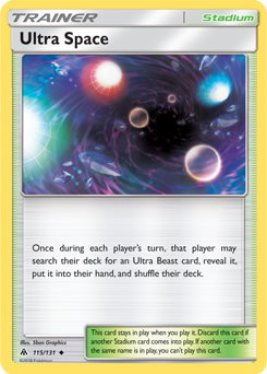 Uncommon Pokémon card Ultra Space 115/131 from Forbidden Light expansion
