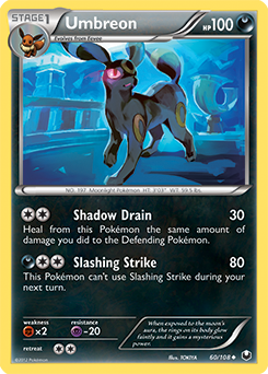 Umbreon 60/108 Pokémon card from Dark Explorers for sale at best price