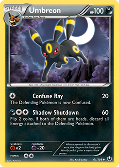 Umbreon 61/108 Pokémon card from Dark Explorers for sale at best price