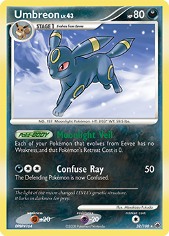 Umbreon 32/100 Pokémon card from Majestic Dawn for sale at best price