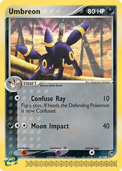 Umbreon 24/100 Pokémon card from Ex Sandstorm for sale at best price