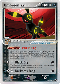 Umbreon EX 112/115 Pokémon card from Ex Unseen Forces for sale at best price