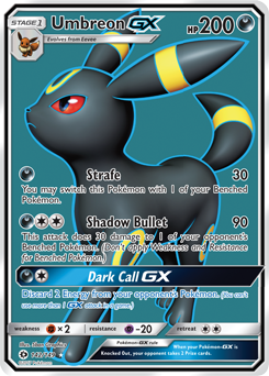 Umbreon GX 142/149 Pokémon card from Sun & Moon for sale at best price