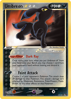 Umbreon Star 17/17 Pokémon card from POP 5 for sale at best price