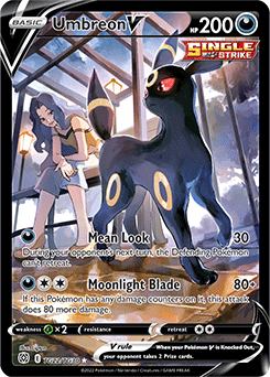 Ultra rare V Pokémon card Umbreon V TG22/TG30 from Brilliant Stars expansion