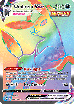 Umbreon VMAX 214/203 Pokémon card from Evolving Skies for sale at best price