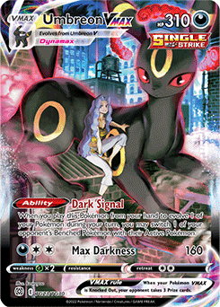 Ultra rare V Pokémon card Umbreon VMAX TG23/TG30 from Brilliant Stars expansion