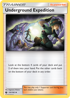 Uncommon Pokémon card Underground Expedition 150/168 from Celestial Storm expansion