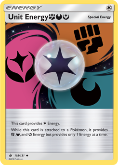 Uncommon Pokémon card Unit Energy 118/131 from Forbidden Light expansion