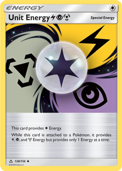 Unit Energy LightningPsychicMetal 138/156 Pokémon card from Untra Prism for sale at best price
