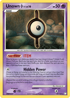 Unown I 37/123 Pokémon card from Mysterious Treasures for sale at best price
