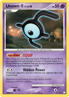 Unown E 65/123 Pokémon card from Mysterious Treasures for sale at best price