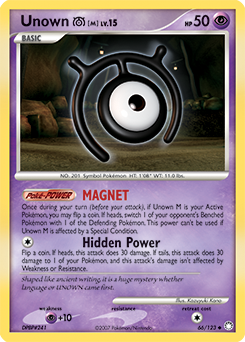 Unown M 66/123 Pokémon card from Mysterious Treasures for sale at best price