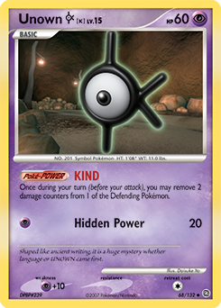Unown K 68/132 Pokémon card from Secret Wonders for sale at best price