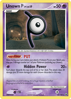 Unown P 33/100 Pokémon card from Majestic Dawn for sale at best price
