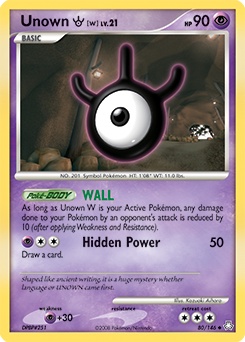 Pokemon - Unown - HeartGold SoulSilver 55/123 - Reverse Holo - LP