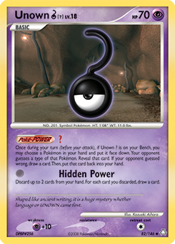 Unown ? 82/146 Pokémon card from Legends Awakened for sale at best price
