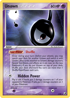 Unown !/28 Pokémon card from Ex Unseen Forces for sale at best price