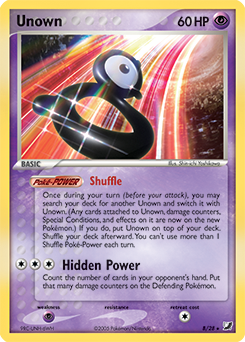 Unown B/28 Pokémon card from Ex Unseen Forces for sale at best price