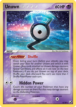 Unown G/28 Pokémon card from Ex Unseen Forces for sale at best price