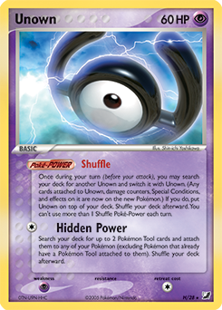 Unown H/28 Pokémon card from Ex Unseen Forces for sale at best price