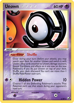 Unown U/28 Pokémon card from Ex Unseen Forces for sale at best price
