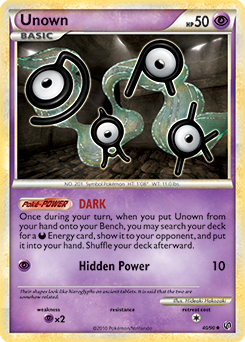 Unown 40/90 Pokémon card from Undaunted for sale at best price