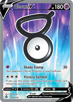Unown V 176/195 Pokémon card from Silver Tempest for sale at best price