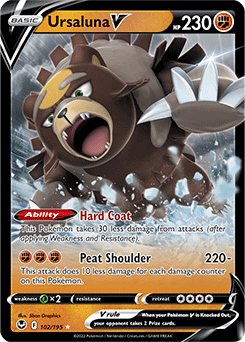Ursaluna V 102/195 Pokémon card from Silver Tempest for sale at best price