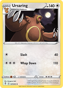 Ursaring 127/203 Pokémon card from Evolving Skies for sale at best price