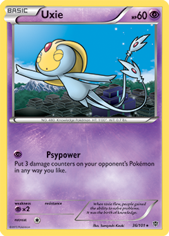 Uxie 36/101 Pokémon card from Plasma Blast for sale at best price