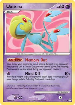 Uxie 18/123 Pokémon card from Mysterious Treasures for sale at best price