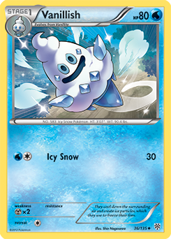 Vanillish 36/135 Pokémon card from Plasma Storm for sale at best price