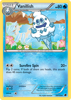Vanillish 28/116 Pokémon card from Plasma Freeze for sale at best price