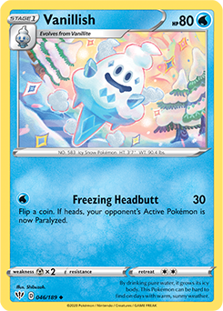 Vanillish 46/189 Pokémon card from Darkness Ablaze for sale at best price