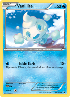 Vanillite 27/101 Pokémon card from Noble Victories for sale at best price