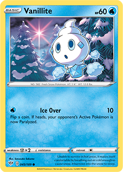 Vanillite 45/189 Pokémon card from Darkness Ablaze for sale at best price