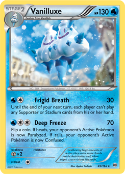 Vanilluxe 45/162 Pokémon card from Breakthrough for sale at best price