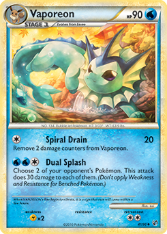 Vaporeon 41/90 Pokémon card from Undaunted for sale at best price