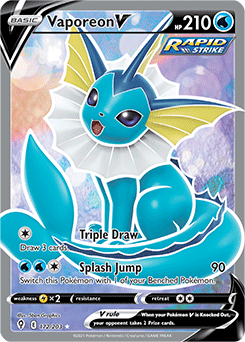 Vaporeon V 172/203 Pokémon card from Evolving Skies for sale at best price