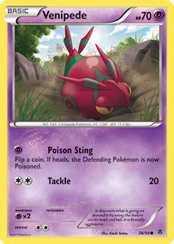 Venipede 38/98 Pokémon card from Emerging Powers for sale at best price