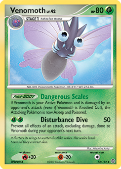 Venomoth 73/132 Pokémon card from Secret Wonders for sale at best price