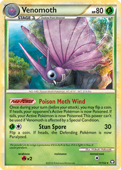 Venomoth 11/102 Pokémon card from Triumphant for sale at best price