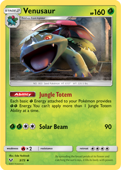 Venusaur 3/73 Pokémon card from Shining Legends for sale at best price