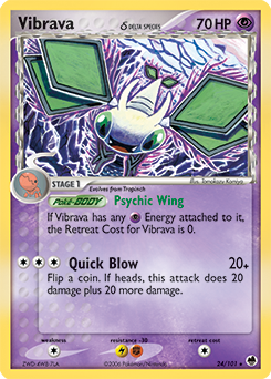 Vibrava 24/101 Pokémon card from Ex Dragon Frontiers for sale at best price