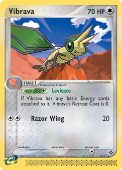 Carte Pokémon Peu commune Vibraninf 46/97 de la série Ex Dragon