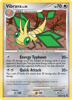 Vibrava 53/111 Pokémon card from Rising Rivals for sale at best price