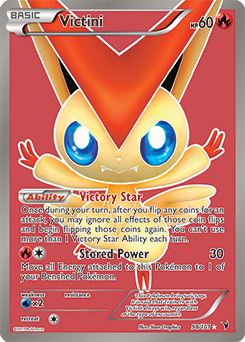 Full Art Pokémon Pokémon card Victini 98/101 from Noble Victories expansion