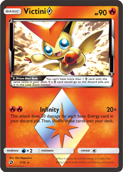 Victini 7/70 Pokémon card from Dragon Majesty for sale at best price