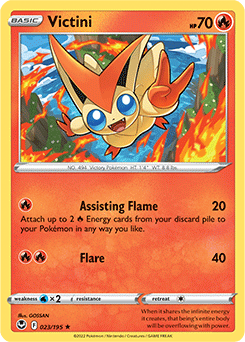 Victini 023/195 Pokémon card from Silver Tempest for sale at best price
